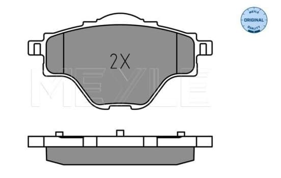 Meyle-Original Rear Brake Pad Set 025 258 2717
