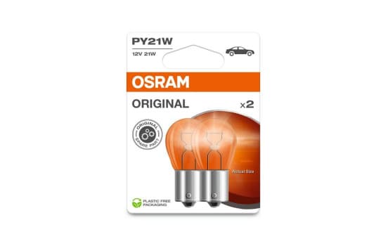 Osram Original PY21W Indicator Bulb 7507-2BL (Pack of 2)