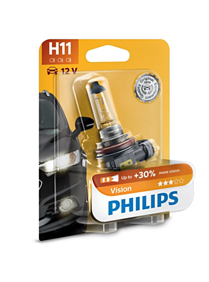 Philips Vision H11 Headlight Bulb 12362PRB1