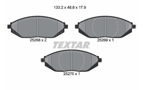 Textar Q+ Brake Pad Set 2526801